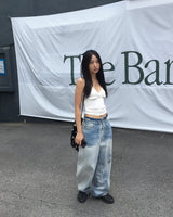 シャドーライトワイドデニムパンツ