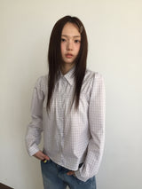 ミラチェックシャーリングシャツ (2color)
