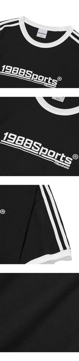 1988 Sports Ringer T-Shirt-Black