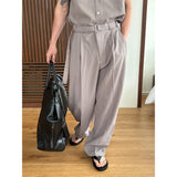 [SET UP가능] Summer belt slacks(4color)