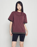 26SS WOVEN STRETCH SHORT SLEEVE T-SHIRT