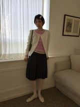Sage Frill Pintuck Skirt (2color)