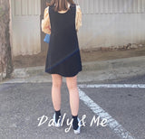 Mini sleeveless dress(onecolor)