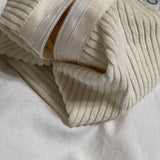 Clam round pouch _ Corduroy snow