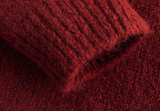 Land Y Alpaca Round Knit Cardigan