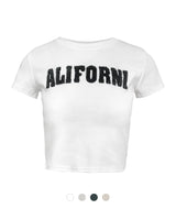 ALIFORNI Boucle Crop Tee
