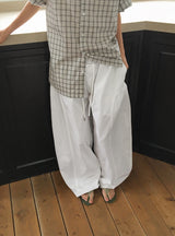 Yukane Cut Summer Wide Cotton Pants