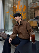 Brandt incision suede cropped jacket