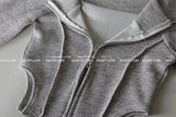 off-shoulder cut-out zip-up knitwear T-shirt