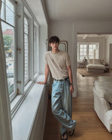 Ice Curved Wide Denim