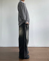 Wash Stripe Pique T-shirt