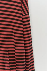 Peter Pigment Striped Zip Hoodie