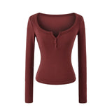 [1+1] Leonie Henley Slim T-Shirt