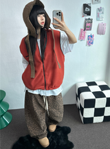 ソフティ💍レオパードコーデュロイバルーンロングパンツ 🤎💚2カラー