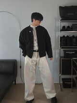ASCLO ウールディープタックワイドスラックス (3color)