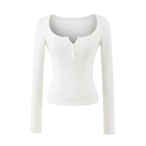 [1+1] Leonie Henley Slim T-Shirt