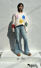 FLARED BOOTCUT DENIM PANTS code 23005