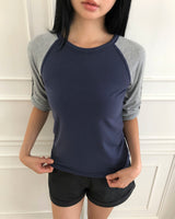 ミオル ラグラン ロールアップ Tシャツ