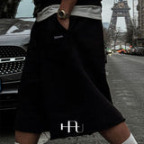 [HFORUS MADE] Armor Cut Off Bermuda Pants IN BLACK