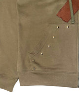 スターパッチフードジップアップ(KHAKI)