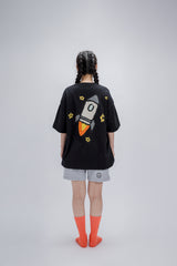 FAITH FADE CHILDHOOD MEMORIES - Rocket Oversized Tee (Black)