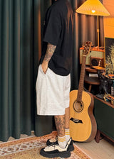 Light One-Tuck Bermuda Shorts 4COLOR