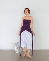 4 color banding harem baggy Aladdin half-length shorts