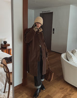 ★Regen Balmacaan Mustang Wool Coat