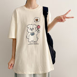 フラワードッグ 半袖Tシャツ(3 colors)