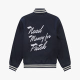 ストレンジャーレギュラーフィット刺繍ウールバラスティジャケット (Navy)
