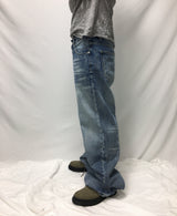 5ボタンフライ フレアデニムパンツ