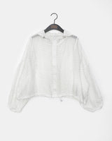 Muni Flower Hooded See-Through Jumper