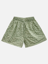 Zan Flower Embossed Short Pants (5c)