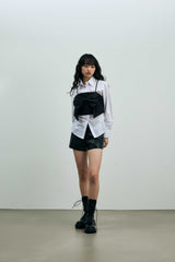 ARI RIBBON BUSTIER / BLACK