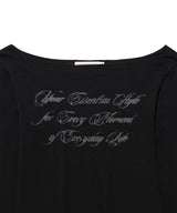 Sheer Wool Tencel LS Tee Black (KIB6MFT566A)