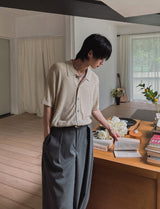 ニールボカシブークレカラーカーディガン
