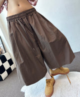 Pre Rivet Pocket Nylon Bermuda Shorts 3color