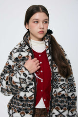NORDEN FLEECE JACKET / BROWN