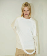 BICOLOR LAYERED LONG TEE