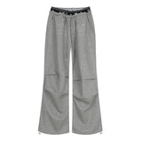 サラ レタリング レイヤード ワイド スウェットパンツ