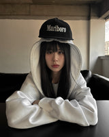 Eyelet full hoodie zip up