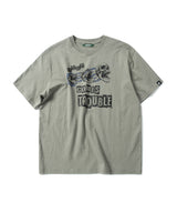 TROUBLE SKULL T-SHIRT - WHITE