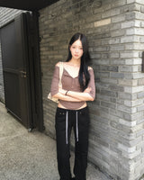 レース レイヤード Tシャツ