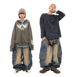 Vintage Washing Cargo Balloon Pants