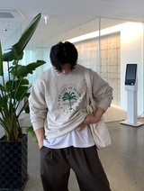 Foton Florida Print Over Sweatshirt