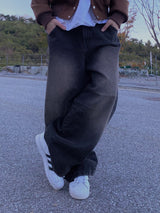 マッドウォッシングバルーンデニムパンツ