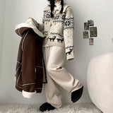 Bren ribbed fleece banding pants