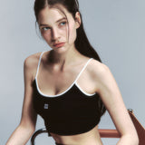 Essential Contrast Sleeveless Black