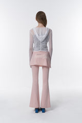 COLLECTION DRAPE HOODIE CARDIGAN [WHITE]