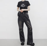ルアンクロップドプリンティドTシャツ
